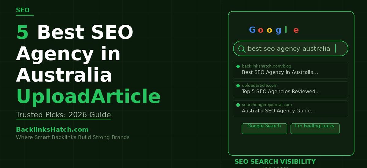 SEO agency in Australia uploadarticle