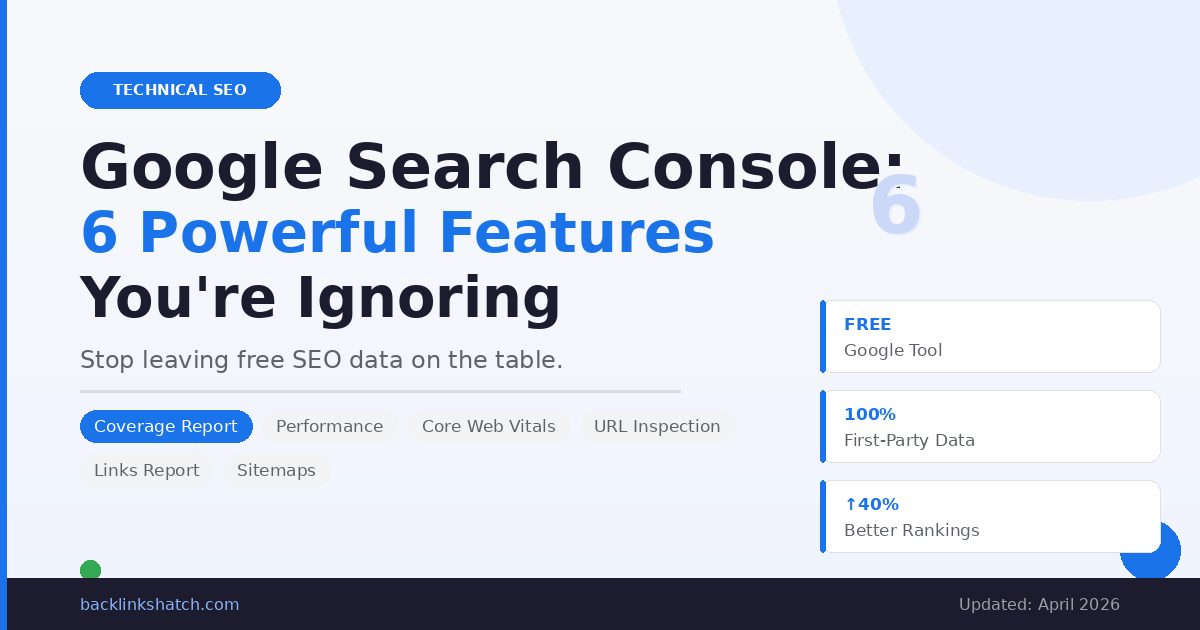 Google Search Console: 6 Powerful Features You’re Ignoring