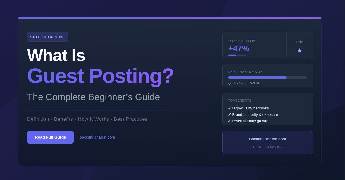 What Is Guest Posting? The Complete Beginner’s Guide (2026)