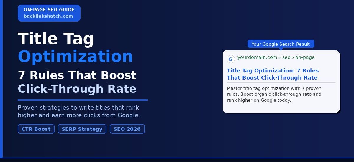 title tag optimization